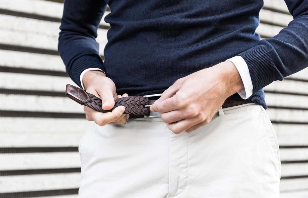 Highbuckle riem zonder gaatjes met modern design voor perfecte pasvorm en comfort
