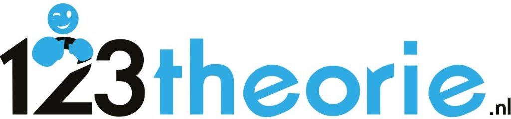 123Theorie logo - snelste en meest effectieve weg naar je theoriecertificaat voor auto, motor en scooter